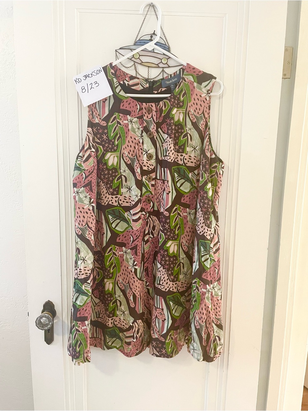 Sleeveless ModCloth Dress With Leopards And Jungle Print